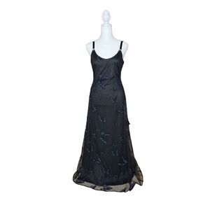 Night‎ Way Collections Vintage Formal Iridescent Butterfly Dress Women’s Size 4